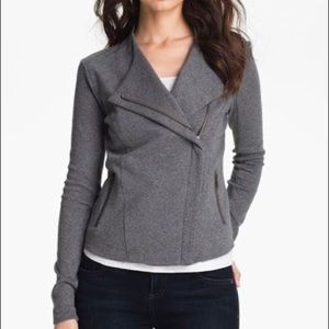 Halogen gray knit jacket size M